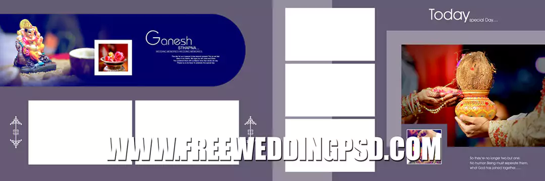 creative indian wedding album 12×36 psd templates